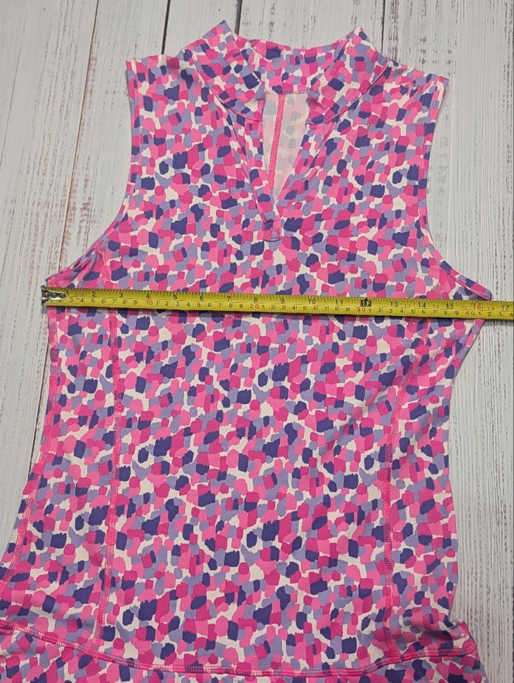 EA Athletic Tennis Golf Dress Pink Purple Abstract Brushstroke Size 3 (Medium) - Picture 9 of 12